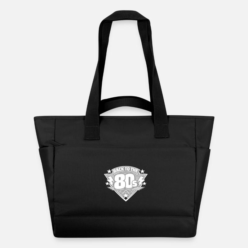 Back to the 80s Retro - Wasserabweisende Padded Bag - Schwarz