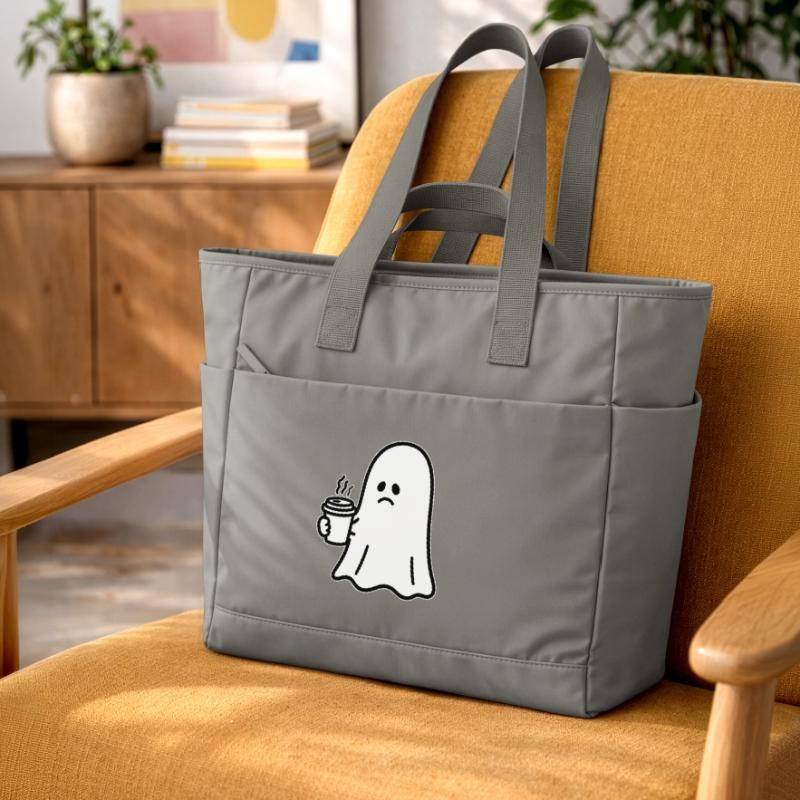 Geist Kaffee Halloween Süßes oder Saures Wasserabweisende Padded Bag