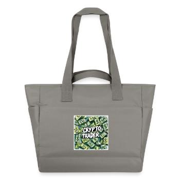 Crypto Trader Geldregen - Wasserabweisende Padded Bag - Grau - Vorne