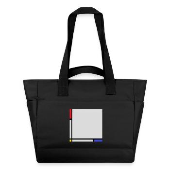 Composition dans le style de Mondrian. - Sac matelassé déperlant - noir - Devant