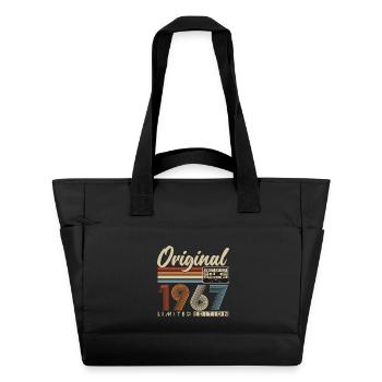 Original 1967 Jahrgang Geburtstag Geschenk Retro - Wasserabweisende Padded Bag - Schwarz - Vorne