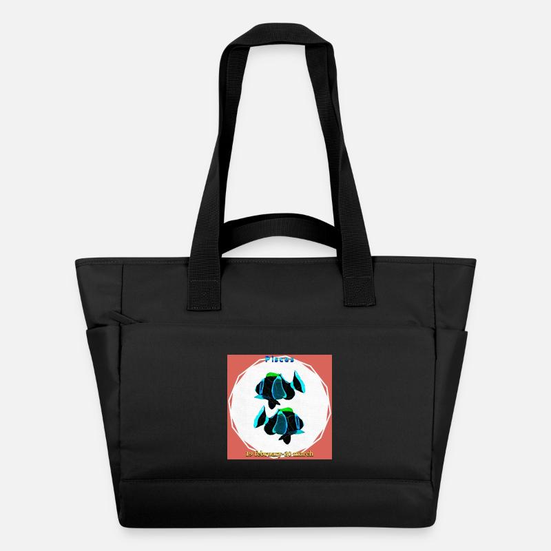 Fisch - Wasserabweisende Padded Bag - Schwarz