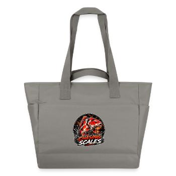 Chasing Scales Koi-Karpfen-Splash-Design - Wasserabweisende Padded Bag - Grau - Vorne