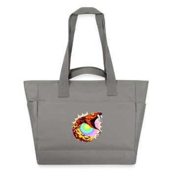 Kosmische Schlange - Wasserabweisende Padded Bag - Grau - Vorne
