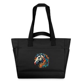 Cheval - Sac matelassé déperlant - noir - Devant