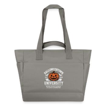 Halloweentown University - Halloween Design Motif - Water-Repellent Padded Bag - grey - Front