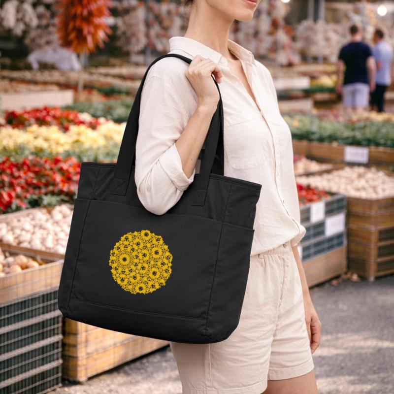 Moon Pattern Water-Repellent Padded Bag