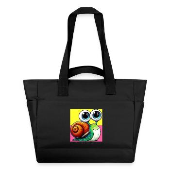 Escargot - Sac matelassé déperlant - noir - Devant