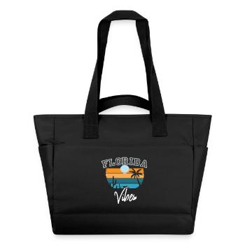 Florida Vibes Retro Florida - Wasserabweisende Padded Bag - Schwarz - Vorne