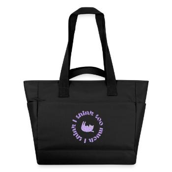I think too much #2 - Water-Repellent Padded Bag - black - Front