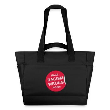 make racism wrong again - Wasserabweisende Padded Bag - Schwarz - Vorne