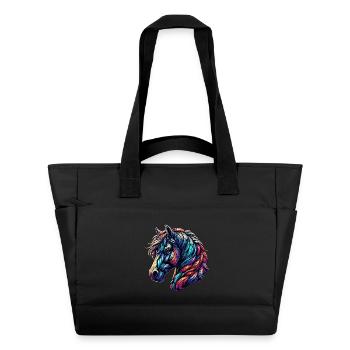Horse - Water-Repellent Padded Bag - black - Front