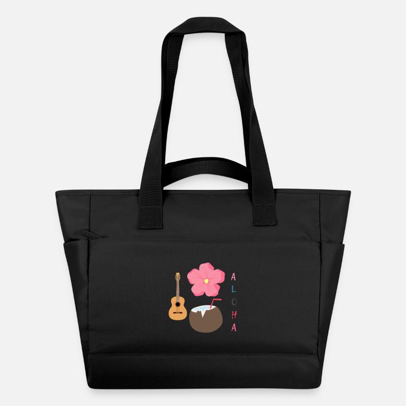 Hawaiian Harmony Designe - Sac matelassé déperlant - noir