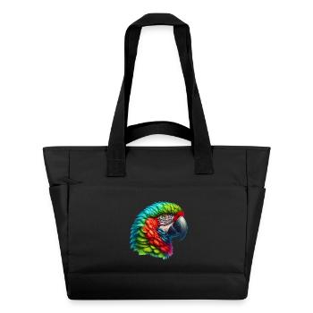 Papagei - Wasserabweisende Padded Bag - Schwarz - Vorne