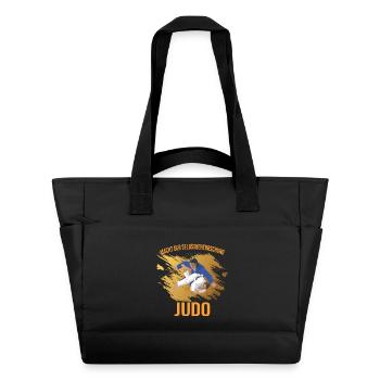 Macht der Selbstbeherrschung - Judo - Wasserabweisende Padded Bag - Schwarz - Vorne