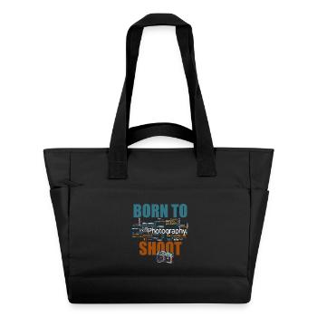 Born to shoot - Wasserabweisende Padded Bag - Schwarz - Vorne