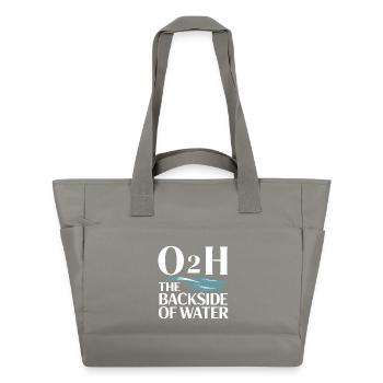 Lustiges Wasser O2H Komödie Wasser Vibes - Wasserabweisende Padded Bag - Grau - Vorne