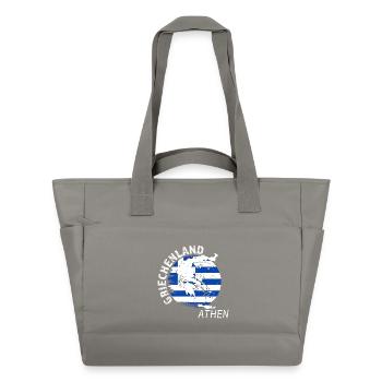 Athènes - Sac matelassé déperlant - gris - Devant