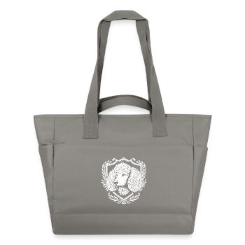 Art héraldique du caniche - Sac matelassé déperlant - gris - Devant