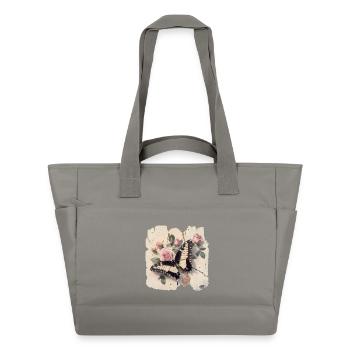 Butterfly - Water-Repellent Padded Bag - grey - Front