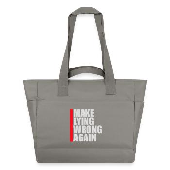 Déclaration politique pour mentir encore une fois - Sac matelassé déperlant - gris - Devant