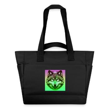 Wolf - Water-Repellent Padded Bag - black - Front