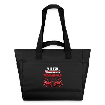 Amour des Jeux Vidéo - Gaming Heart Retro - Sac matelassé déperlant - noir - Devant