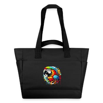 Papagei - Wasserabweisende Padded Bag - Schwarz - Vorne
