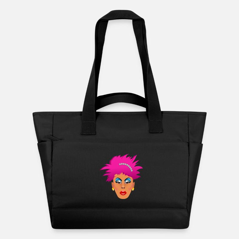 Pink Drag Queen - Water-Repellent Padded Bag - black