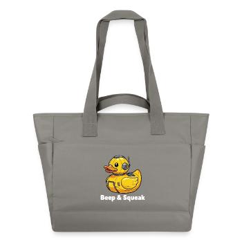 Bip et Grincement du Canard Robot - Sac matelassé déperlant - gris - Devant