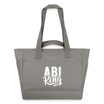 Abi King 2026 - Abitur - Spruch - Wasserabweisende Padded Bag - Grau - Vorne