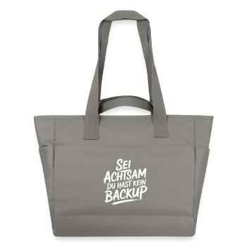 Motiv Achtsamkeit - Wasserabweisende Padded Bag - Grau - Vorne