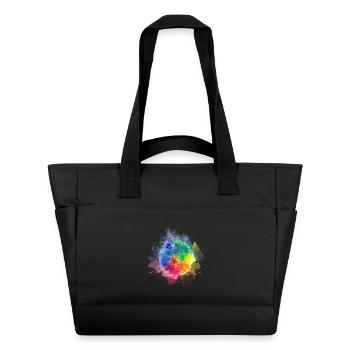 Colour Splash - Water-Repellent Padded Bag - black - Front
