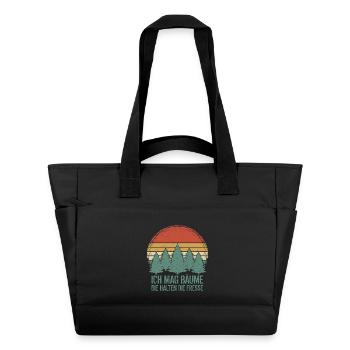 Wandern Wald - Wasserabweisende Padded Bag - Schwarz - Vorne