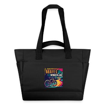 Vivid Gravel Bike Wonderland Bike Art - Water-Repellent Padded Bag - black - Front