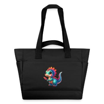 Dinosaurier - Wasserabweisende Padded Bag - Schwarz - Vorne
