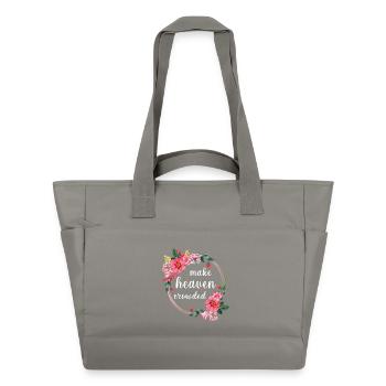 Make Heaven Bonded Faith Fleurs Design - Sac matelassé déperlant - gris - Devant