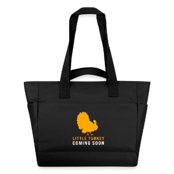 Thanksgiving Gender Reveal Mom-to-be - Water-Repellent Padded Bag - black - Front