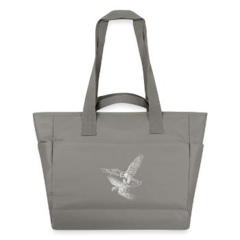 peregrine falcon - Water-Repellent Padded Bag - grey - Front