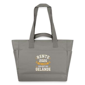 Rente 2026 Eine Legende Verläßt Gelände - Wasserabweisende Padded Bag - Grau - Vorne