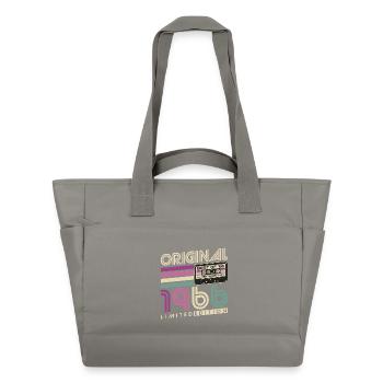 60. Geburtstag 1966 Jahrgang geboren Retro - Wasserabweisende Padded Bag - Grau - Vorne