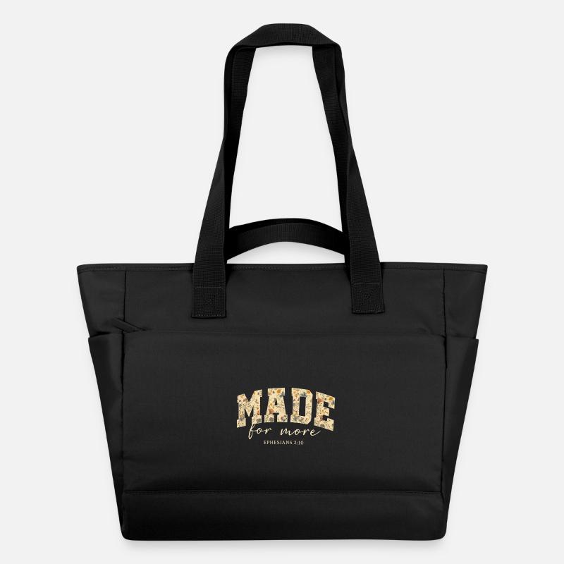 Conçu pour plus de citations bibliques - Sac matelassé déperlant - noir