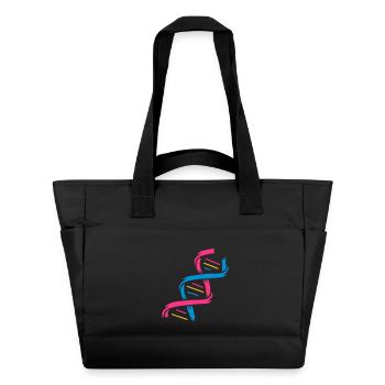 The structure of a DNA molecule - Water-Repellent Padded Bag - black - Front
