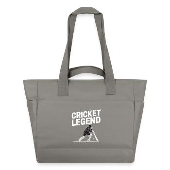 Lustiges Kricket Spruch Vintage Cricket Spiel - Wasserabweisende Padded Bag - Grau - Vorne