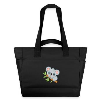 Baby Koala on a Branch - Water-Repellent Padded Bag - black - Front