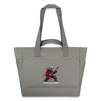 Ultra Sloth Doom – Metal-Faultier mit Gitarre - Wasserabweisende Padded Bag - Grau - Vorne