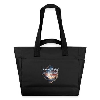 Bibelvers Christlich - Wasserabweisende Padded Bag - Schwarz - Vorne