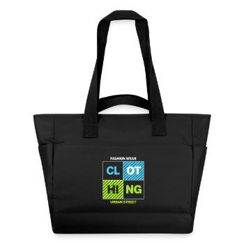 CLOTHING Urban Block — Neon Black - Water-Repellent Padded Bag - black - Front