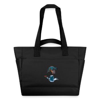 Eisvogel - Wasserabweisende Padded Bag - Schwarz - Vorne