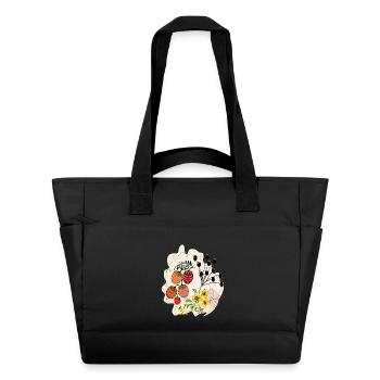 Strawberry Time - Water-Repellent Padded Bag - black - Front